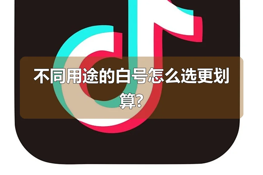 不同用途的白号怎么选更划算?